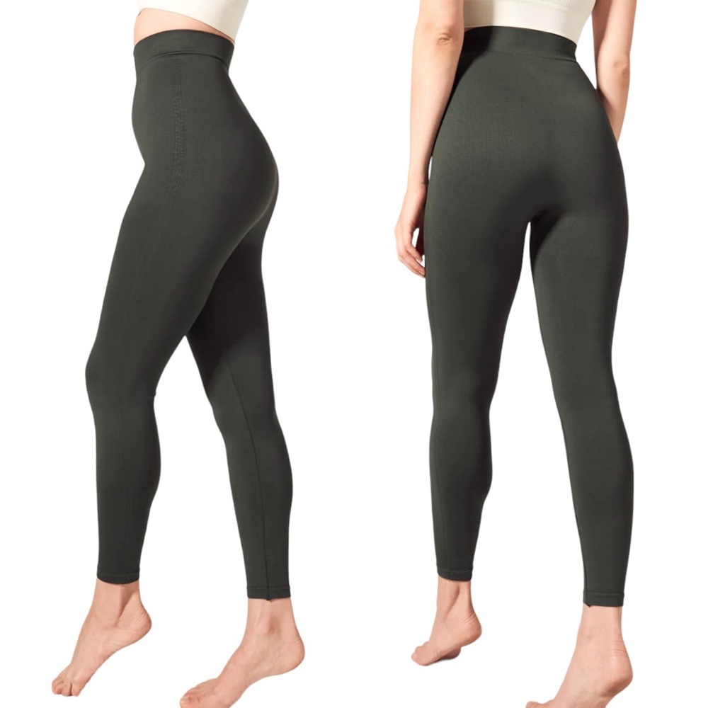 Blanqi | High Waisted Postpartum Nursing Support Leggings Green Size Large